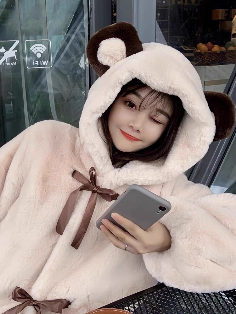 Heart beaker cute fur sweats HOD101 images